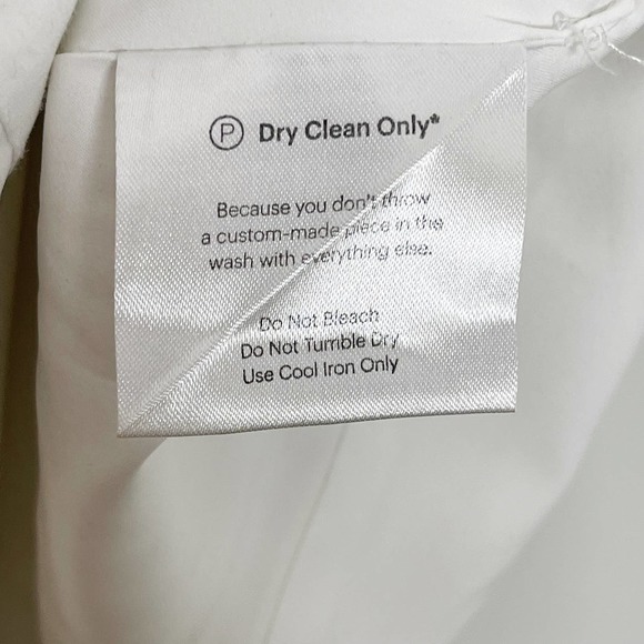 Fame and Partners Midi Slip Dress White US 6 Square Neck Bridal Bachelorette - Picture 12 of 14